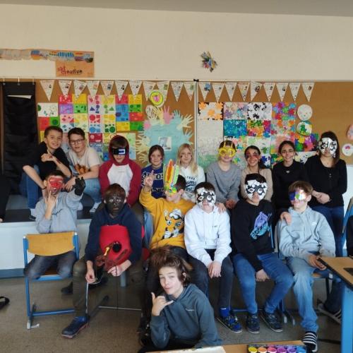 Buntes Faschingstreiben an der MS Volders