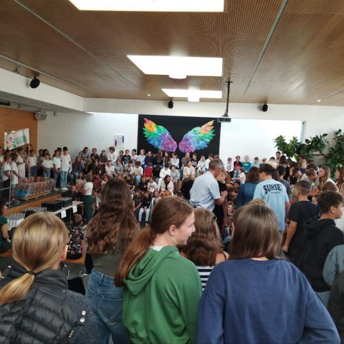 Übergabe der Trinkflaschen 11.09.2024