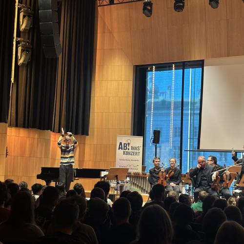 Solisten am Podium Haus der Musik