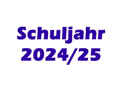 Schuljahr 2024/25